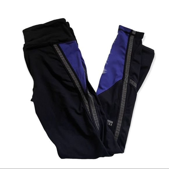 Victoria's Secret Pants - Victoria’s Secret Sport Black/Purple Leggings Small